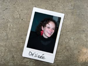 A polaroid picture of Désirée Kroep